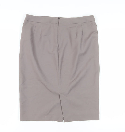 Marks and Spencer Women's Grey Pencil Skirt, Size 12