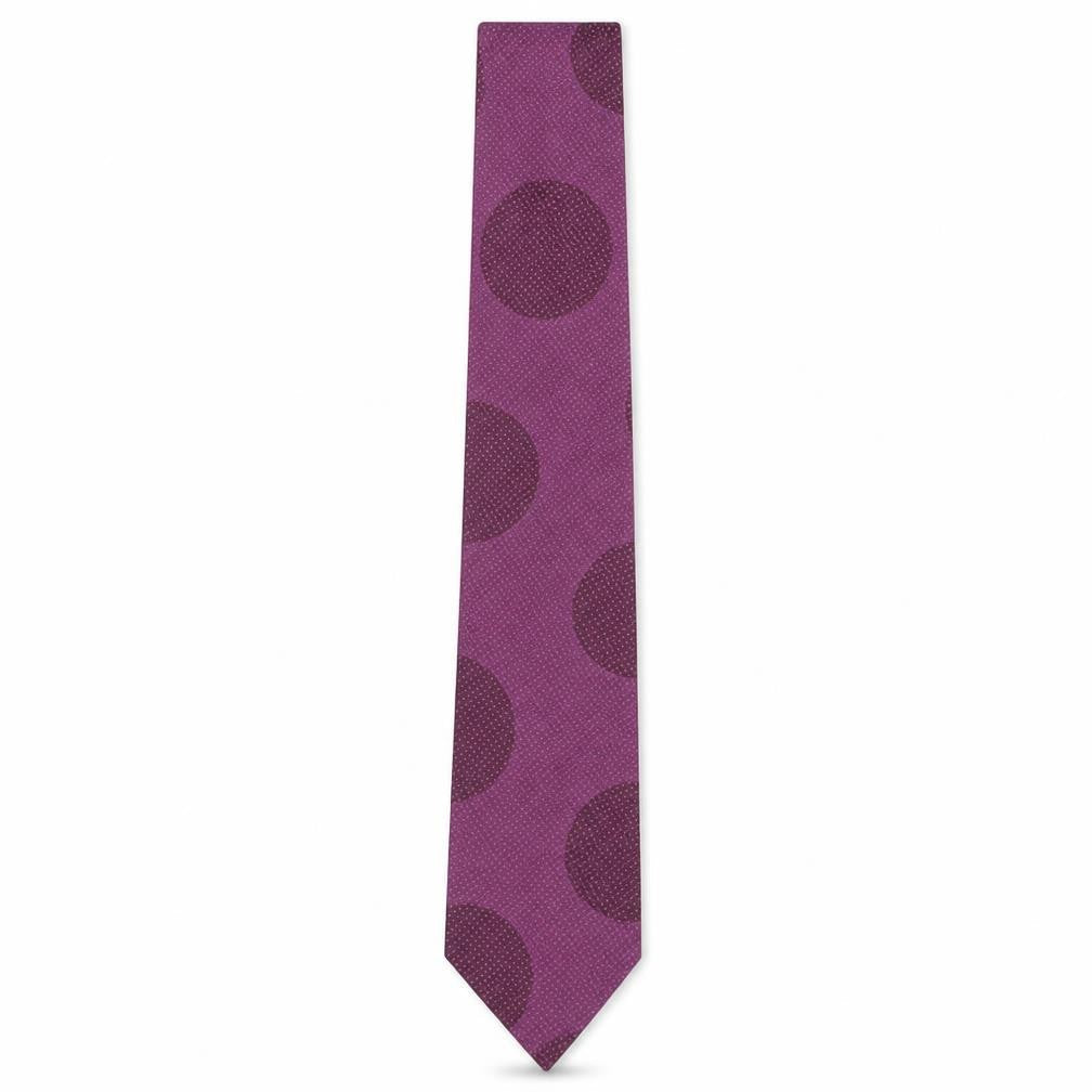DKNY Purple Silk Polka Dot Men's Tie