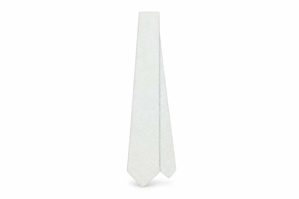 Marks and Spencer Silver Silk Men's Tie, One Size