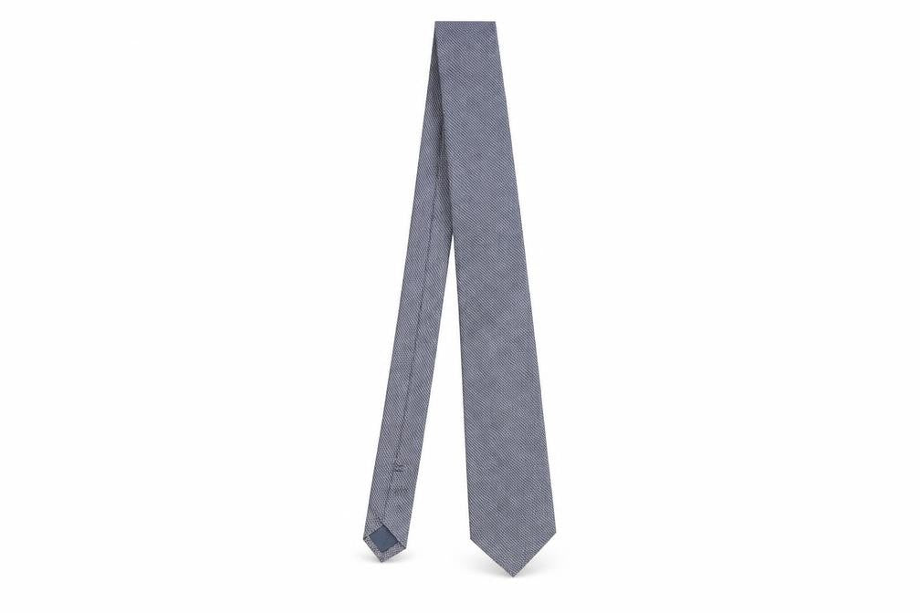 Corporate Image Men's Grey Slim Silk Tie Size One