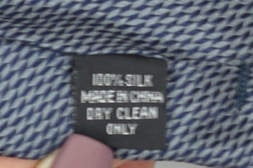Corporate Image Men's Grey Slim Silk Tie Size One