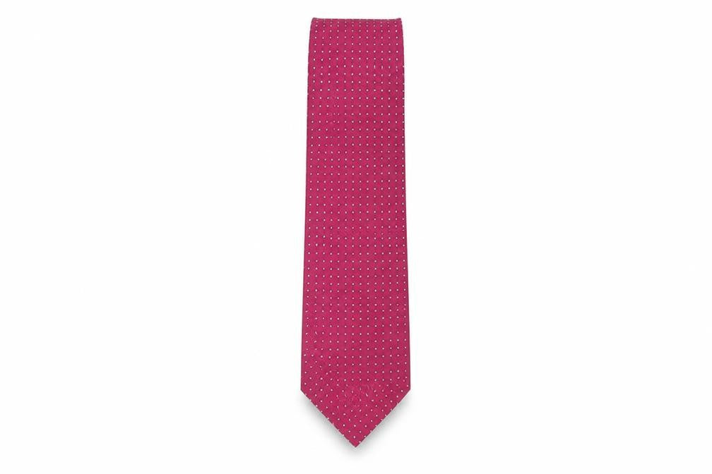 Charles Tyrwhitt Men's Red Silk Polka Dot Tie