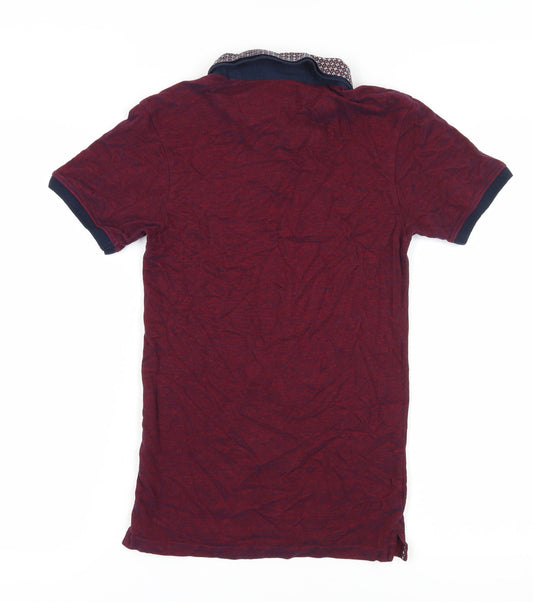 Twisted Soul Men's Red XS Polo Shirt Cotton Collared