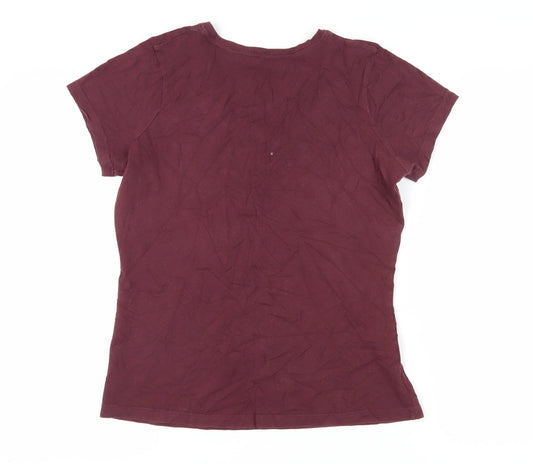 Harry Potter Women’s Red T-Shirt, Size 12, Casual, Crew Neck