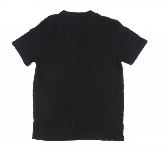 George Men's Black Dog Dad Graphic T-Shirt, Size S