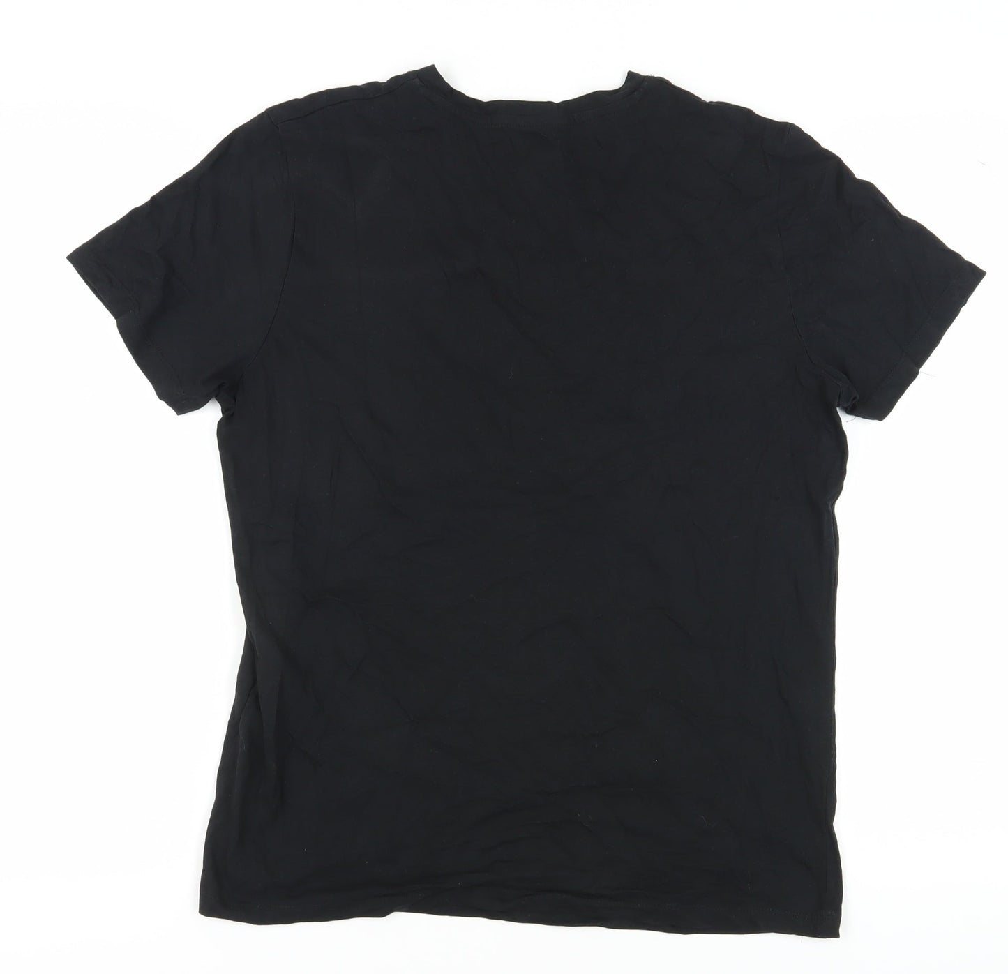 Jack & Jones Men's Black L Cotton T-Shirt