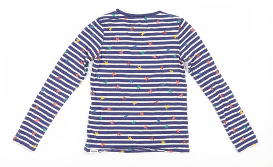 Fatface Girls Multicoloured Long Sleeve Striped T-Shirt 13Y