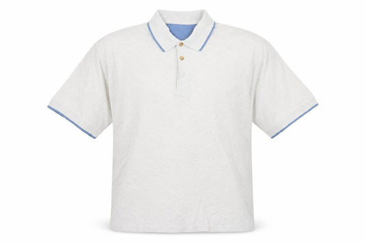 Lee Cooper Men's White Polo Shirt XL Solid Cotton
