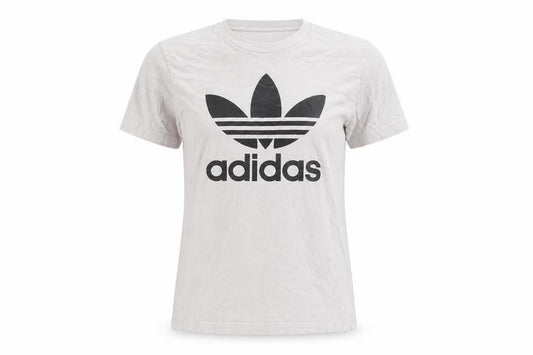 Unisex Adultss UK Size S adidas White Cotton T-Shirt
