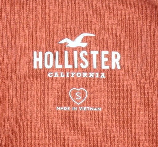 Hollister Women's Orange Tank Top S Slim Camisole