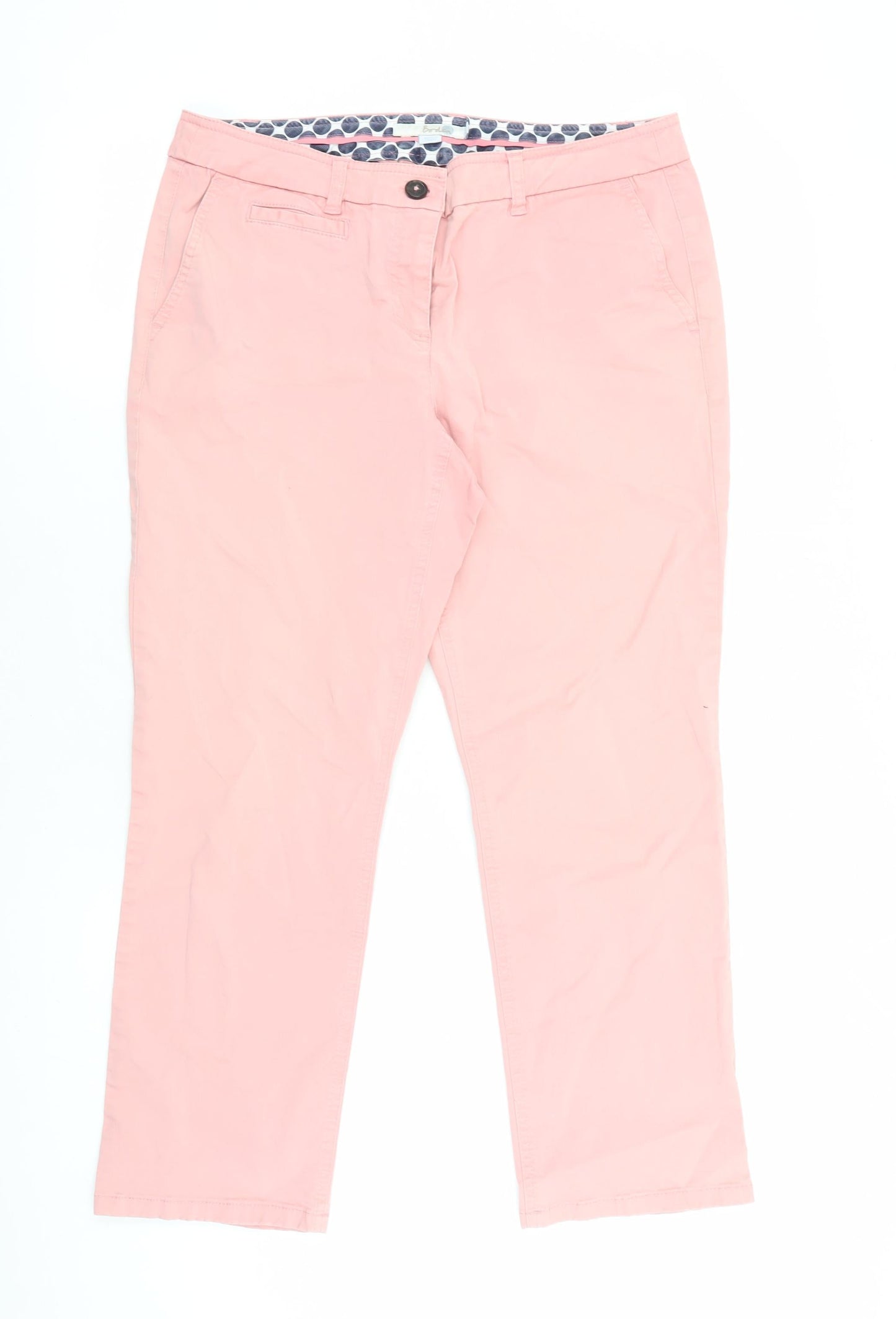 Boden Women's Pink Chino Trousers Size 10