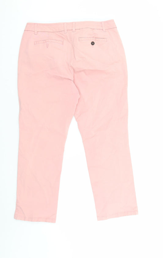 Boden Women's Pink Chino Trousers Size 10