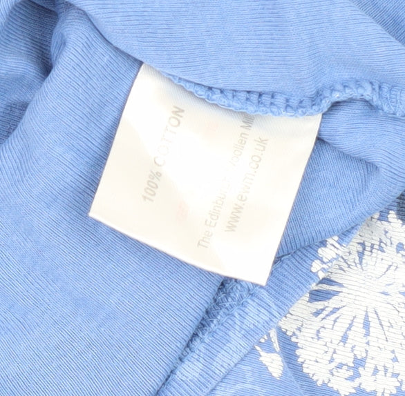 Isle Essentials Women's Blue Floral T-Shirt Size 14