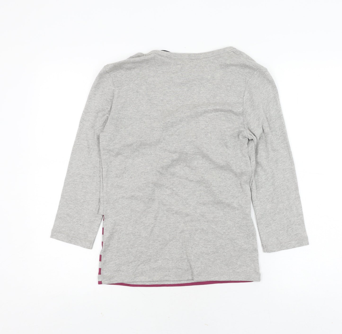 Intuition Women's Grey Striped T-Shirt Size 10