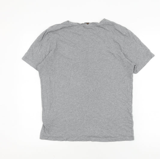 Hugo Boss Grey Men's M Logo T-Shirt Casual Style
