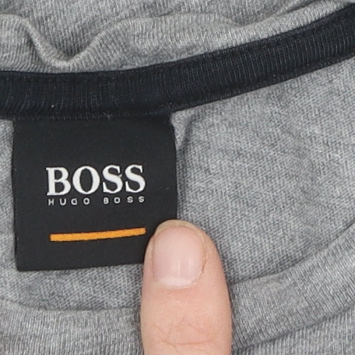 Hugo Boss Grey Men's M Logo T-Shirt Casual Style