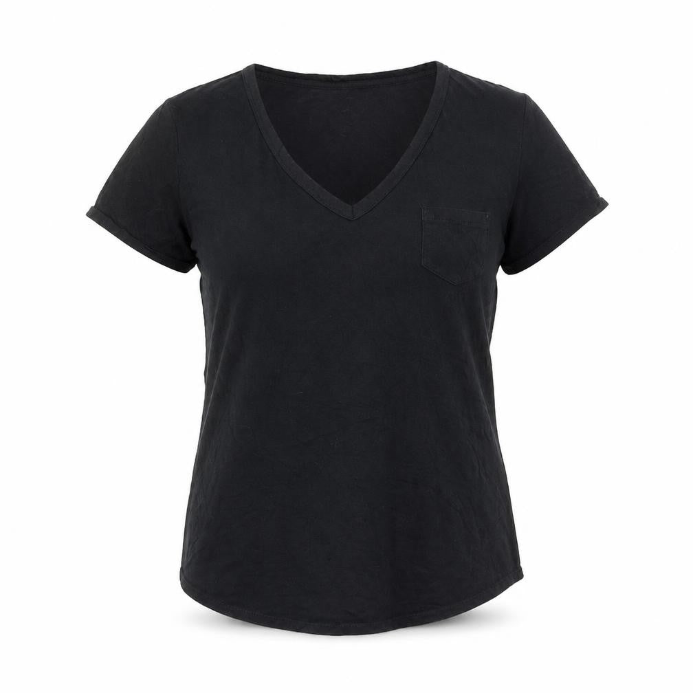 Womens UK Size M Gap Black Cotton T-Shirt