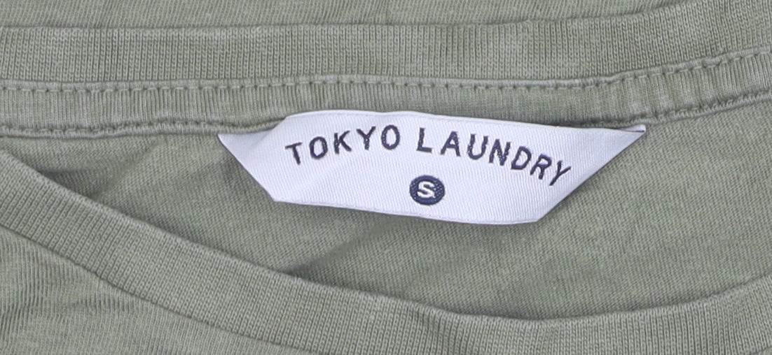 Tokyo Laundry Women's Green Basic T-Shirt, Size S