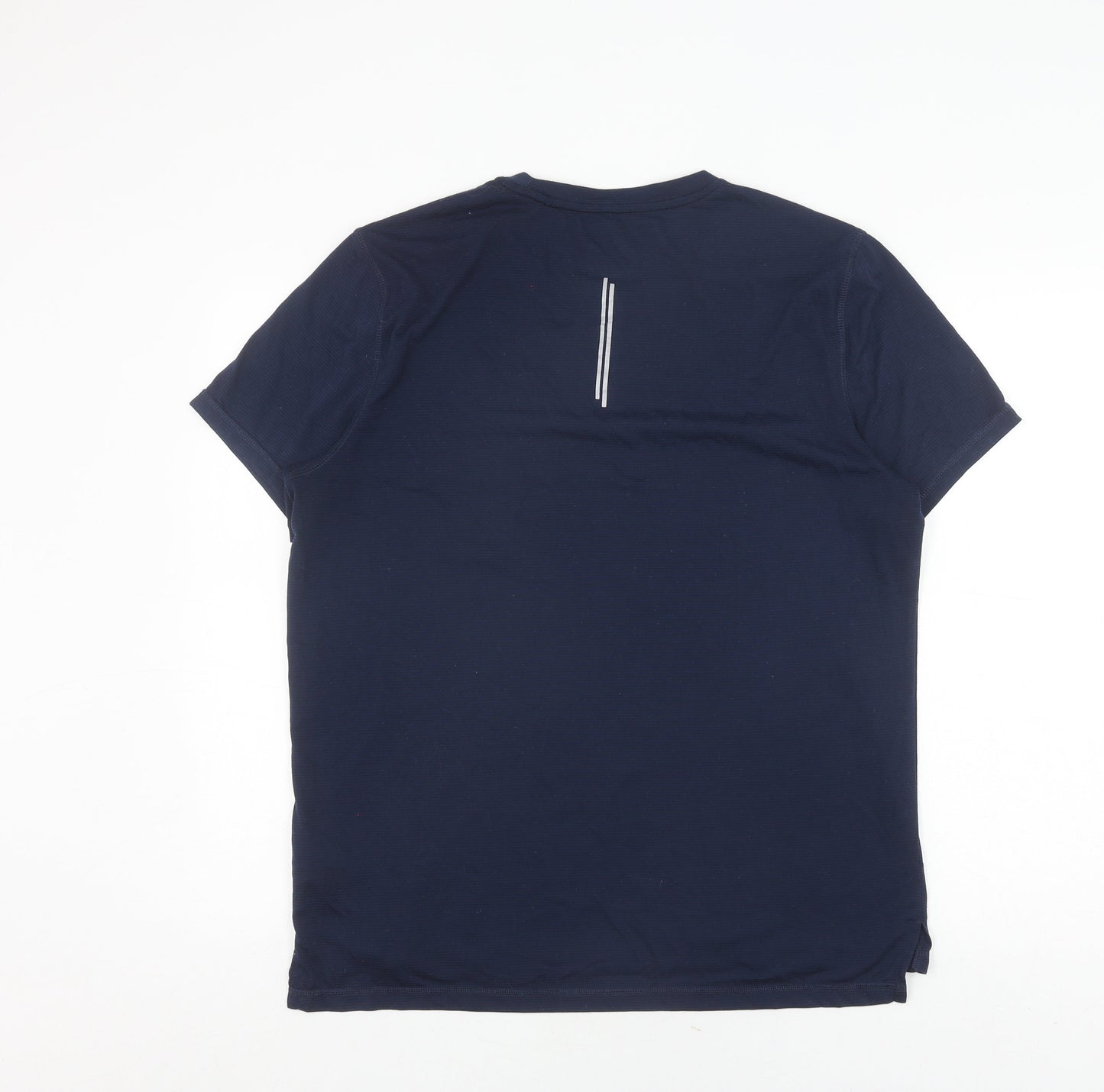 Crivit Men's Blue Short Sleeve Crew Neck T-Shirt - L