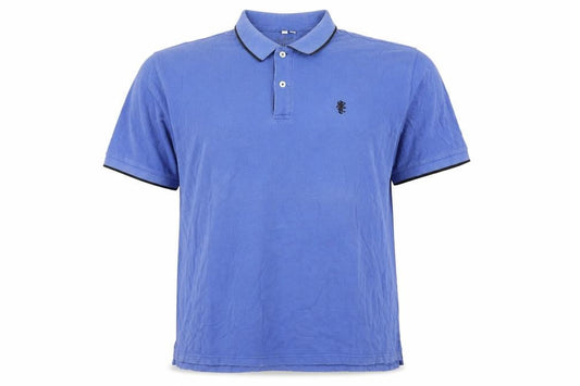 Authentic Men's Blue 3XL Cotton Polo Shirt