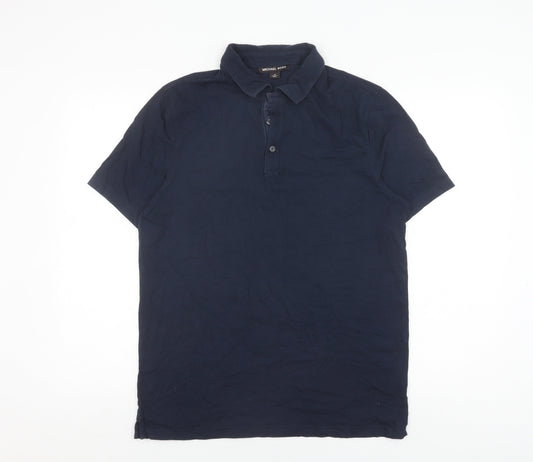Michael Kors Blue Polo Shirt for Unisex Adults