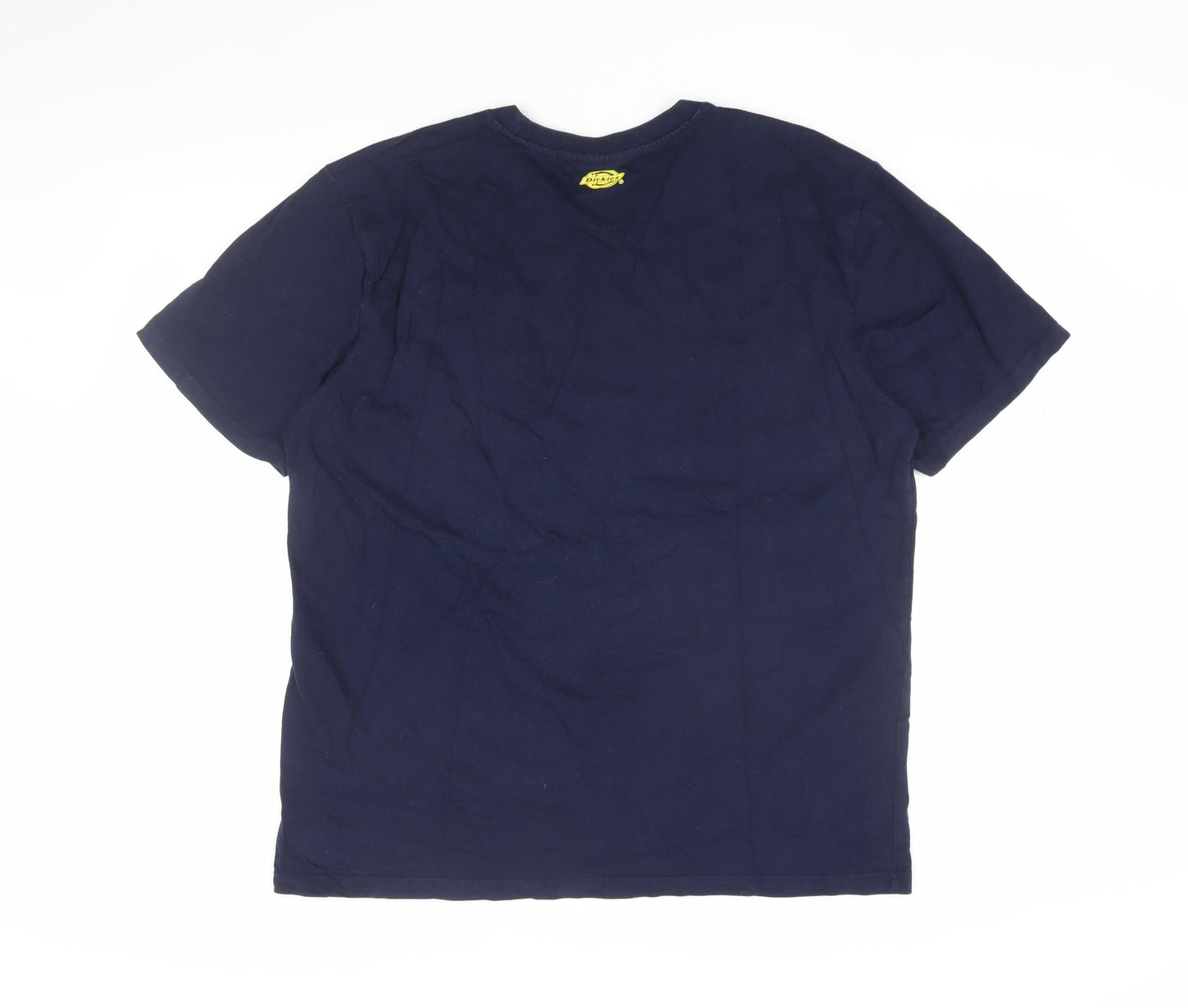 Dickies Men's Blue XL Logo T-Shirt - Regular Fit