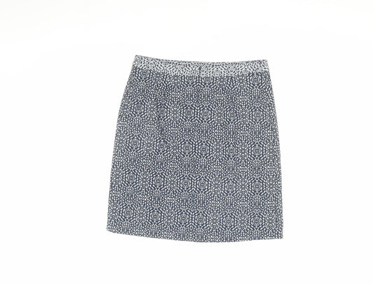 Monsoon Women Multicoloured Size 8 Geometric Pencil Skirt