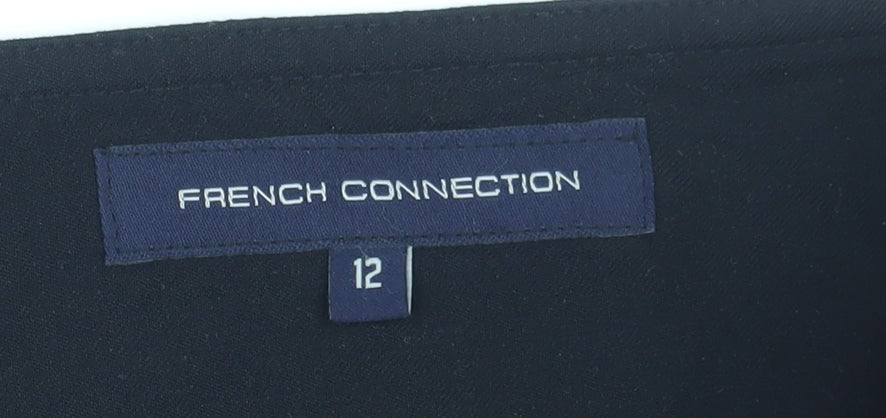 French Connection Women's Black Pleated Skirt Size 12