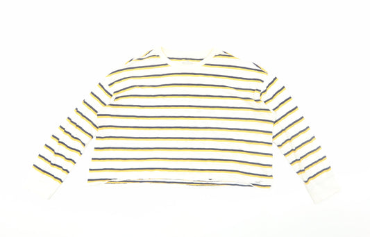Hollister Women's Striped T-Shirt, Multicoloured, S