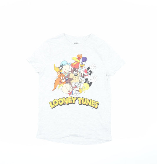 Looney Tunes Women’s White Graphic T-Shirt 2XS