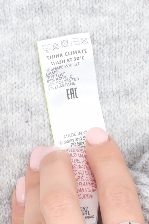 Marks and Spencer Women's Grey Pullover Jumper XL