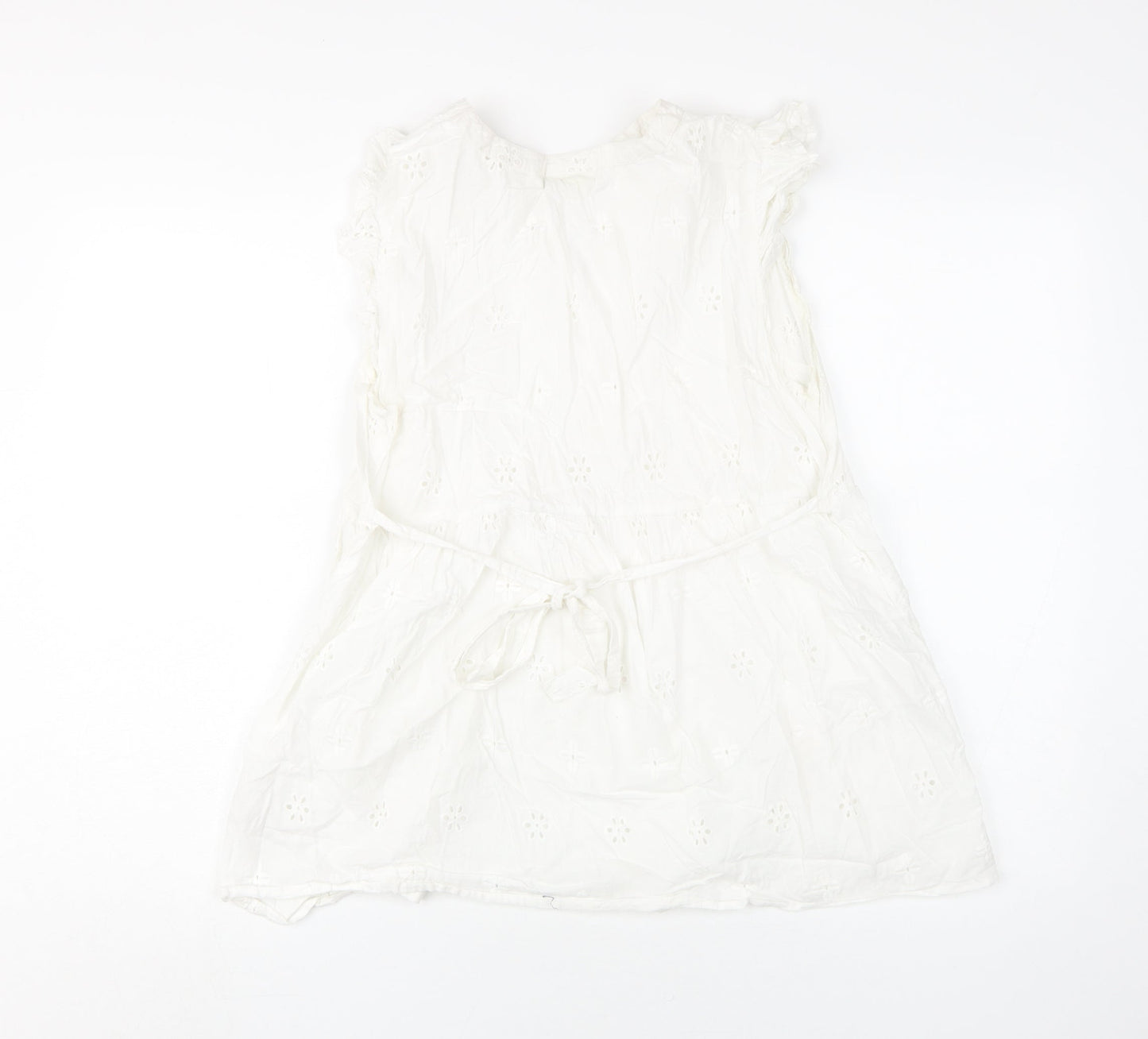 JoJo Maman Bébé White Tunic Blouse - Medium