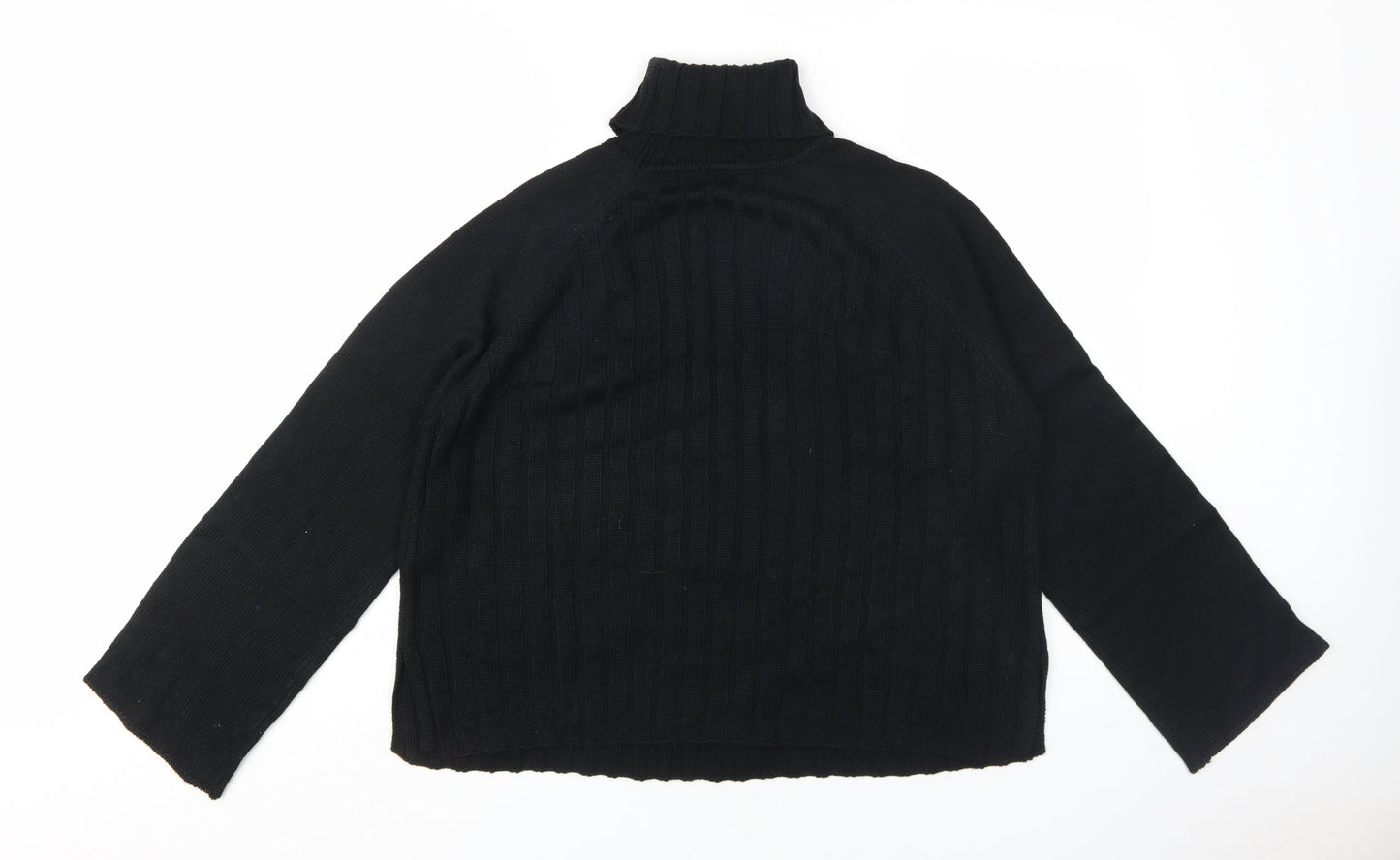 Threadbare Women's Black Roll Neck Jumper Size 10