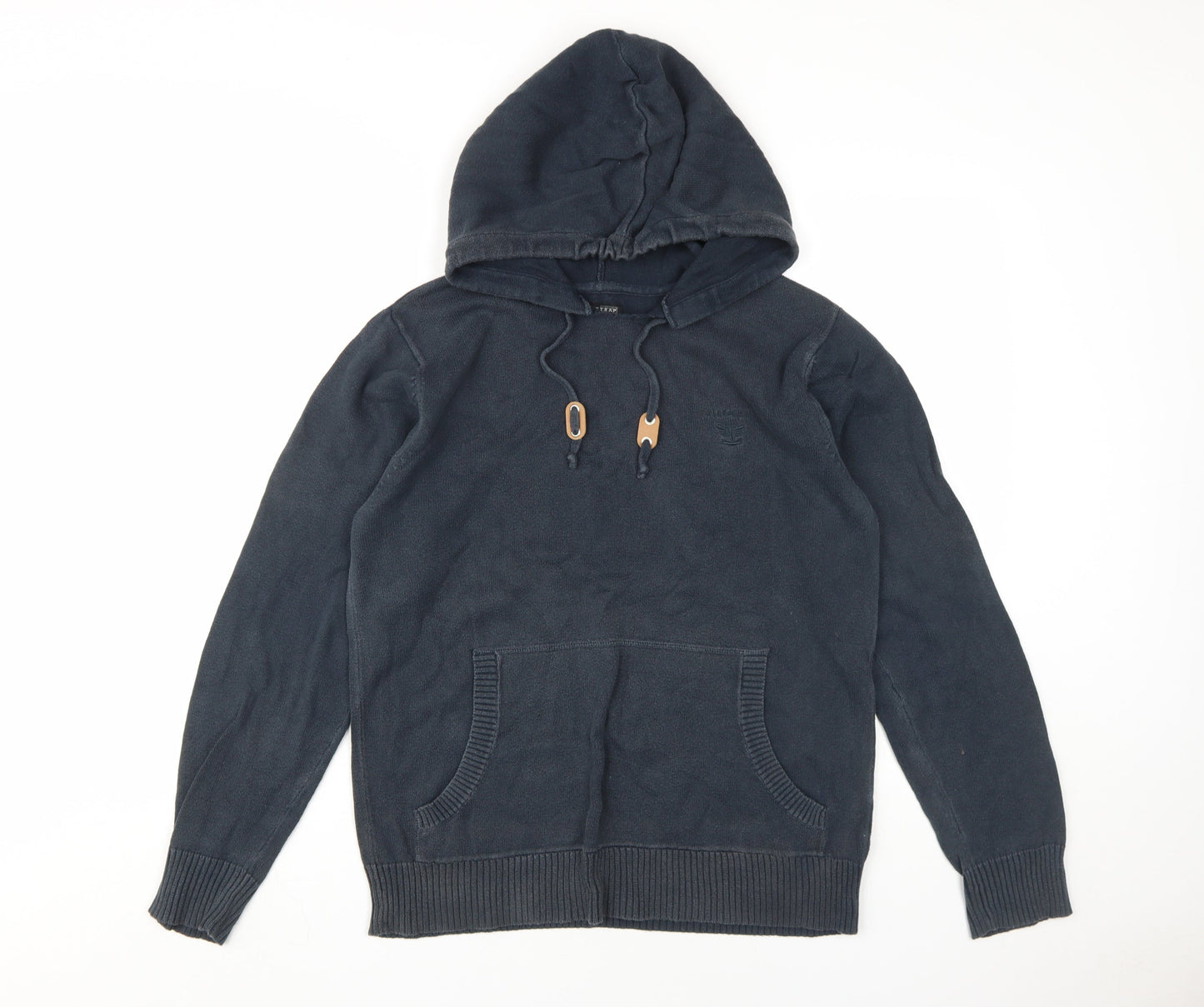 Firetrap Men's Black Hooded Pullover Hoodie, M, Regular Fit