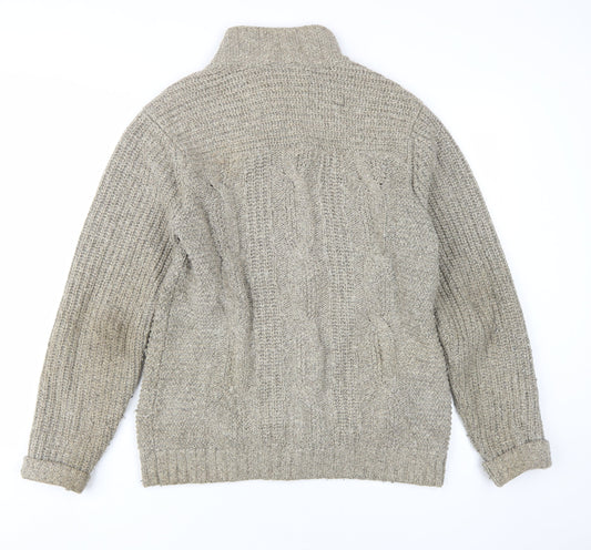 Ted Baker Men's Grey Cardigan, Size M, Wool Blend