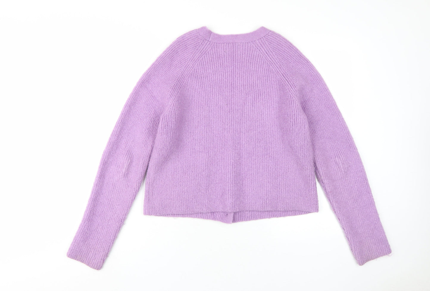 Superdry Women's Purple Wool Blend Cardigan Size 10