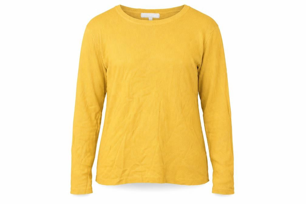 Front view of Red Herring Women's Yellow, size 14, Jersey Top