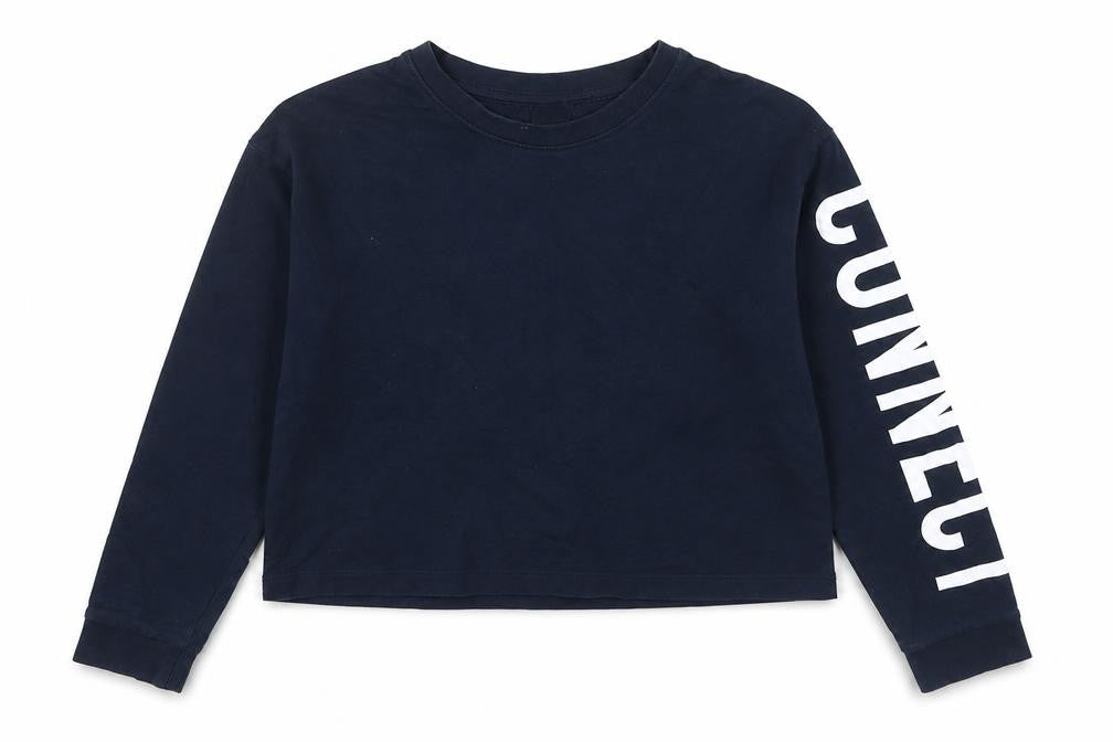 Basic Needs Girls Black Long Sleeve T-Shirt 11-12Y