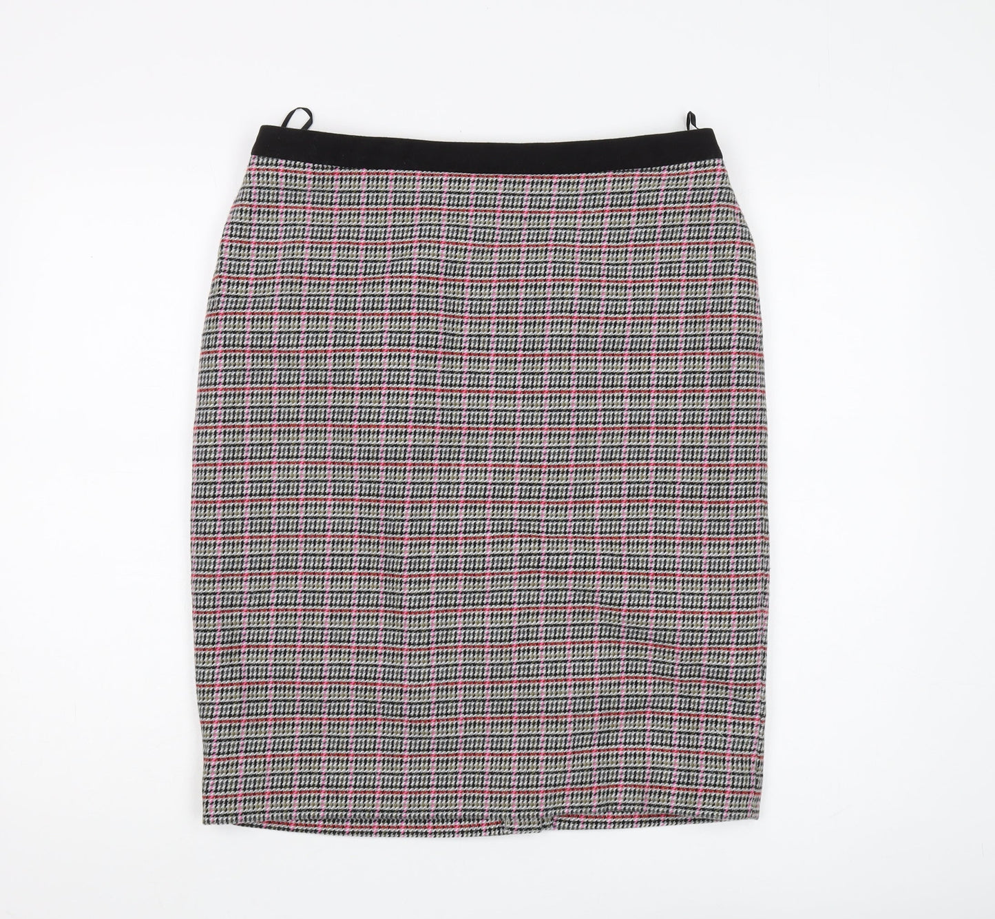 Clements Ribeiro Women's Multicoloured Check Pencil Skirt Size 14