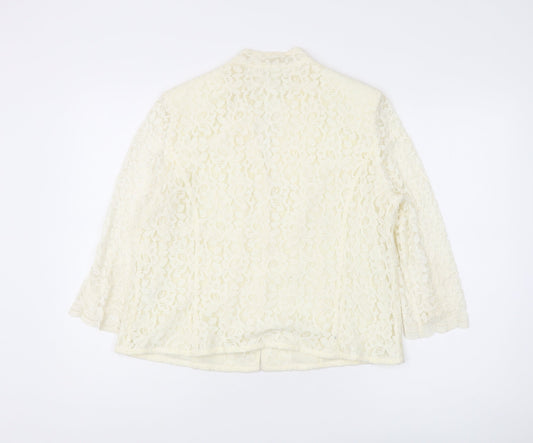 Eastex Women's Ivory Lace Blouse, Size 14