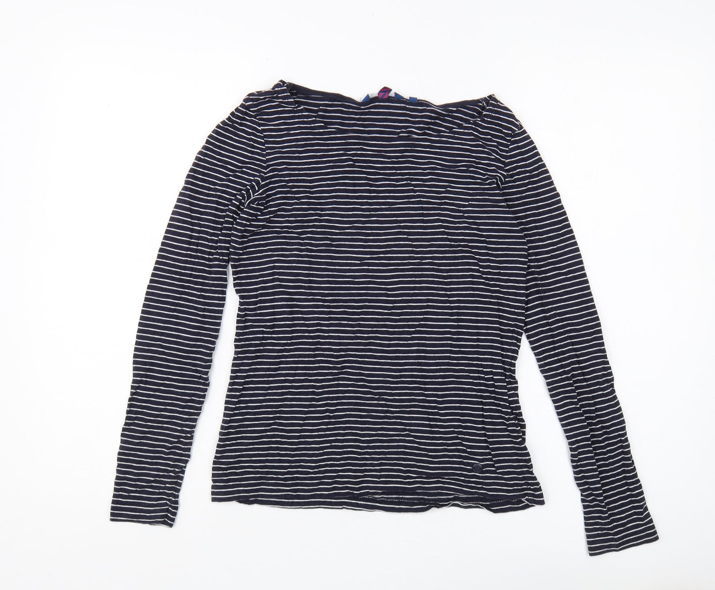 Tom Tailor Women's Black Striped Long Sleeve T-Shirt XS