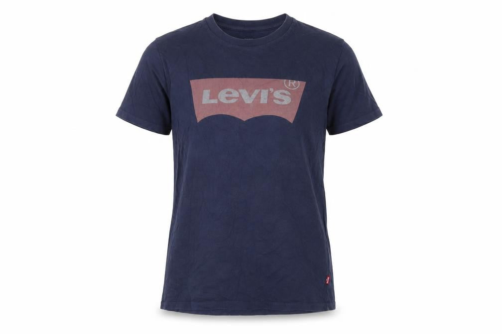 Unisex Adultss UK Size S Levi's Blue Cotton T-Shirt