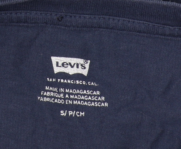Levi's Unisex Blue Cotton Basic T-Shirt S