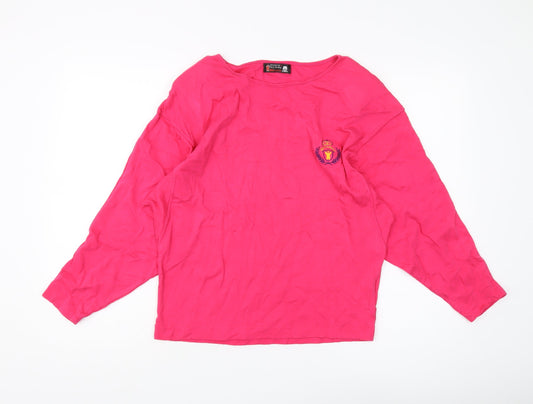 Winsmira Women's Pink Cotton Long Sleeve T-Shirt