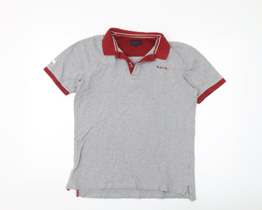 Paul Smith Men's Grey 2XL Cotton Polo Shirt