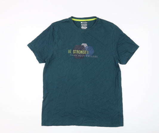 Mountain Warehouse Men's Green M Motivational T-Shirt