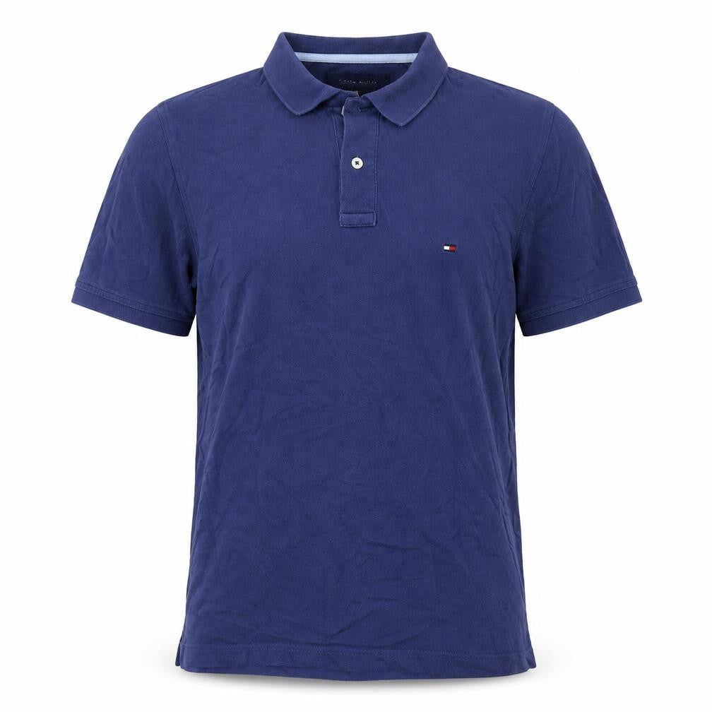 Tommy Hilfiger Men's Blue Slim Fit Polo, Medium