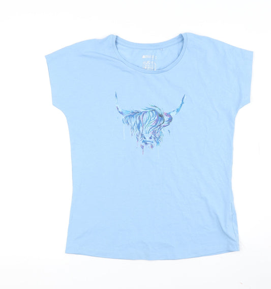 Mountain Warehouse Women's Blue T-Shirt - Size 8