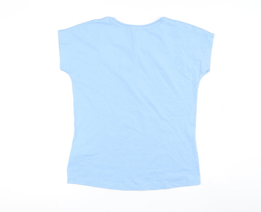 Mountain Warehouse Women's Blue T-Shirt - Size 8