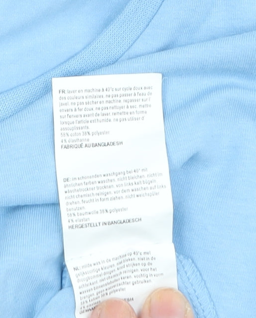 Mountain Warehouse Women's Blue T-Shirt - Size 8